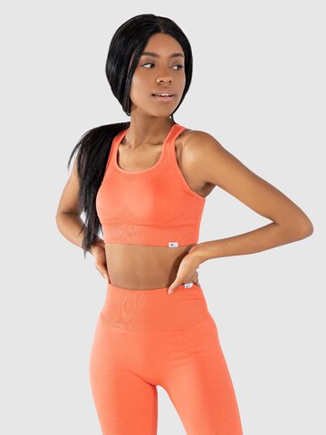 Smilodox Bralette Sports bra 'Aware' in Orange: front