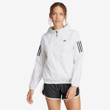 ADIDAS PERFORMANCE Athletic Jacket 'Own The Run' in White: front