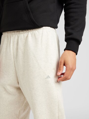 Tapered Pantaloni sport de la ADIDAS PERFORMANCE pe bej