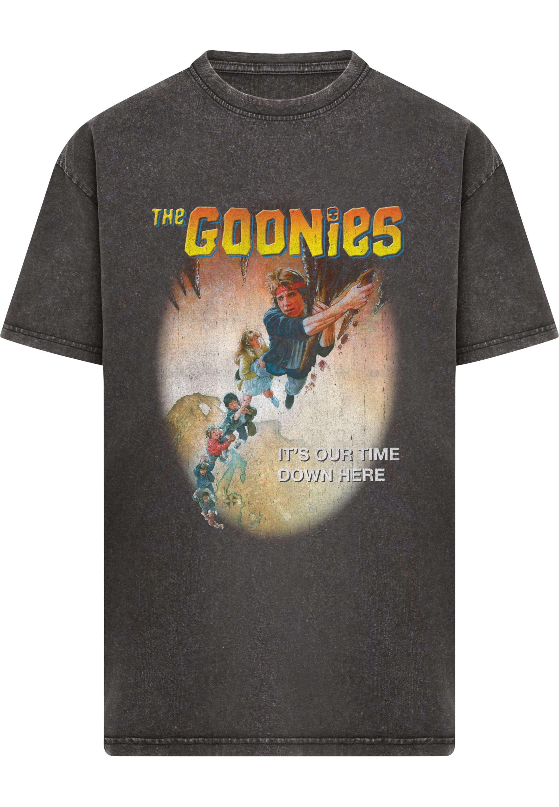 Merchcode Shirt 'The Goonies' in Zwart: voorkant