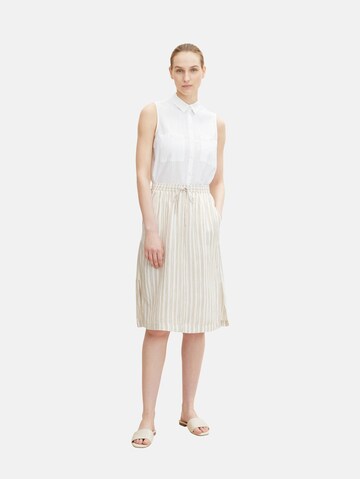 TOM TAILOR Skirt in Beige: front