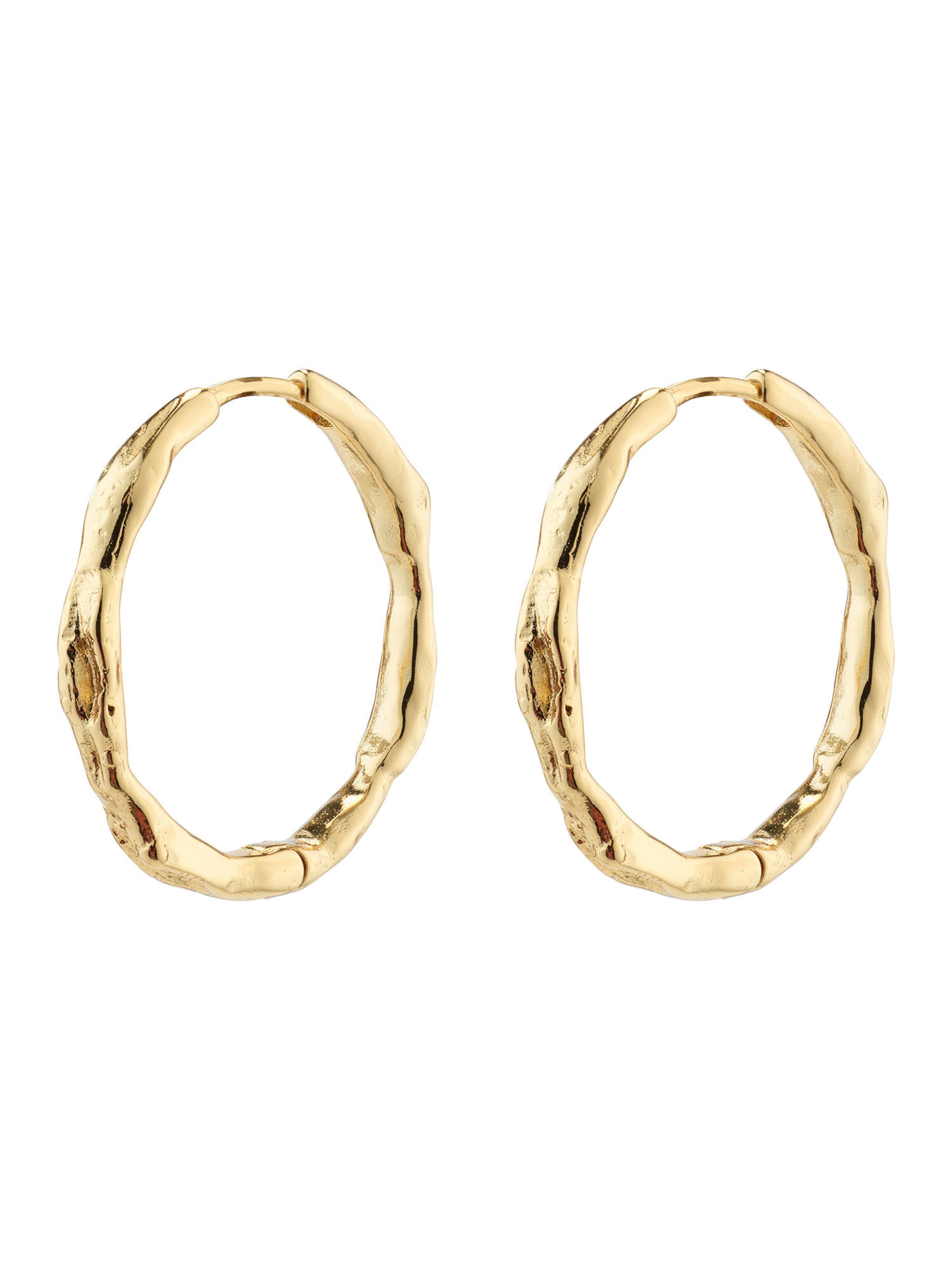 Pilgrim Náušnice 'Eddy' - Zlatá: predná strana