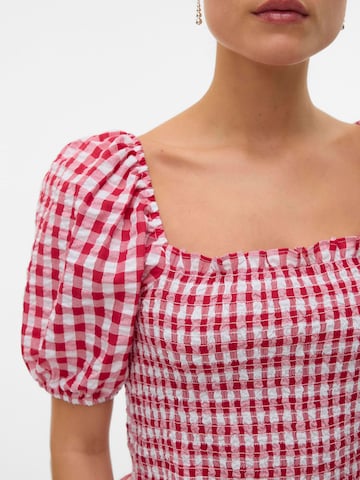 VERO MODA Shirt 'VMCarrie' in Rood