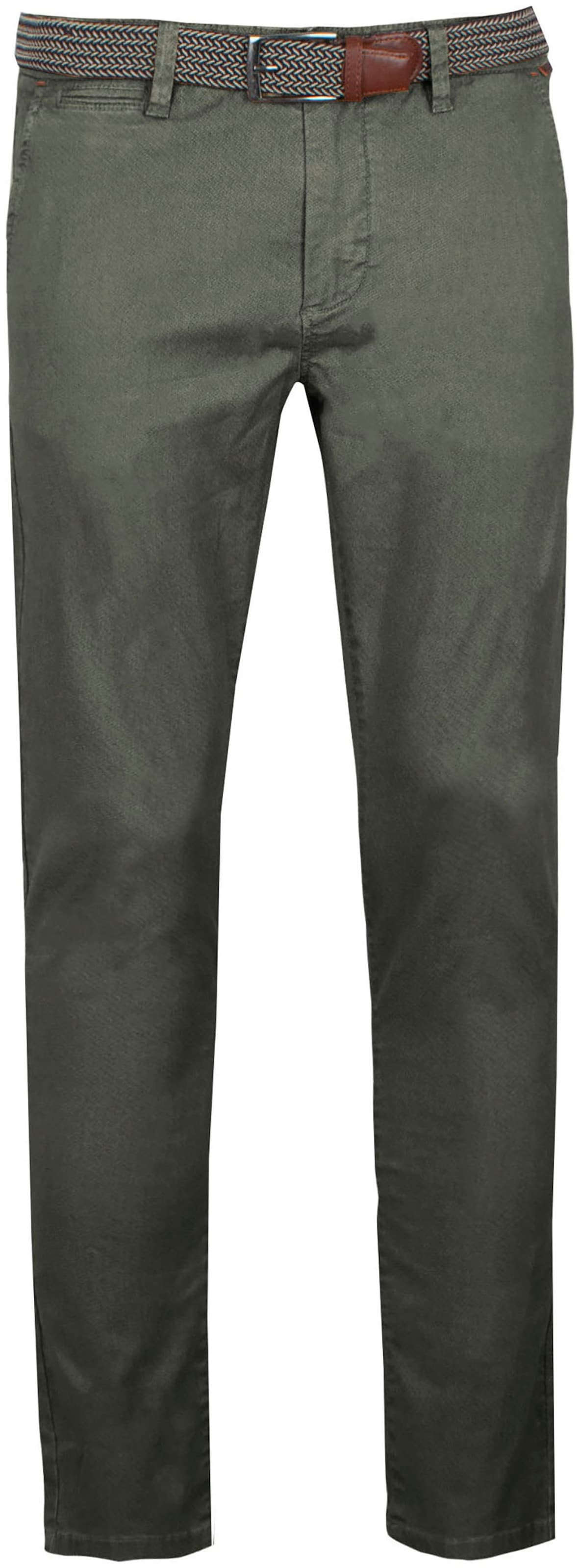 INDICODE JEANS Chino Pants in Green: front