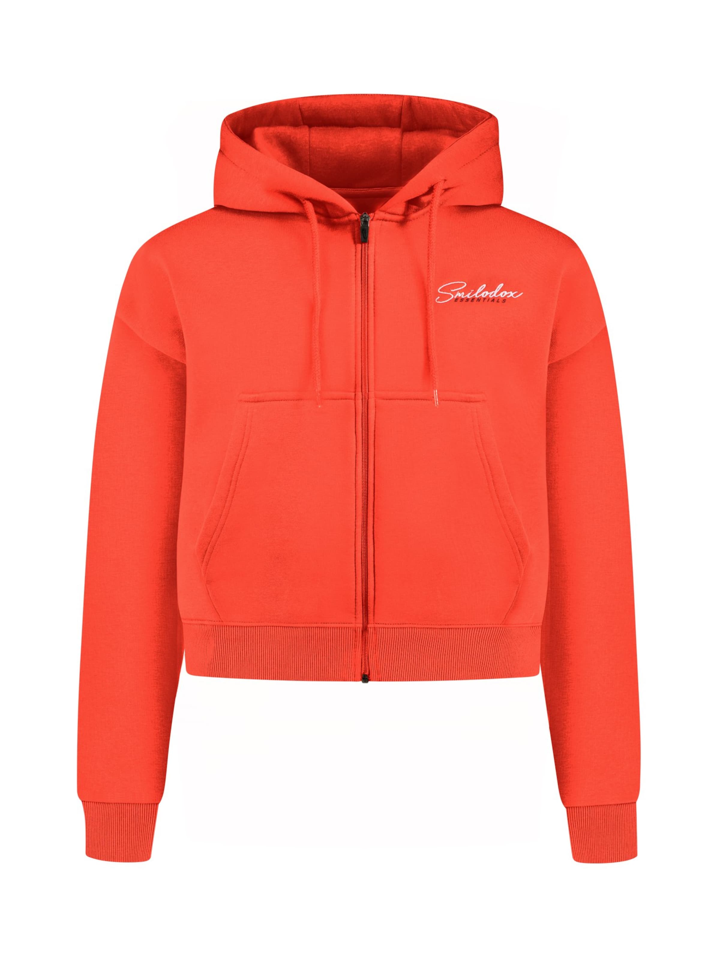 Sweat-shirt 'Enara' Smilodox en rouge : devant