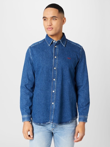 DIESEL - Regular Fit Camisa 'SIMPLY' em azul: frente