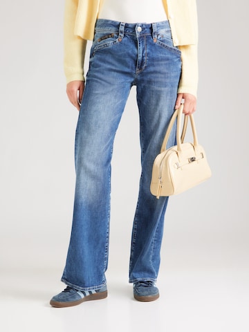 Herrlicher Bootcut Jeans in Blauw: voorkant