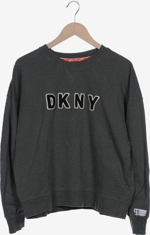 DKNY Sweatshirt & Zip-Up Hoodie in L in Green: front