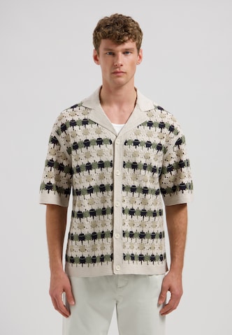 Dstrezzed Gebreid vest 'Lonell' in Beige: voorkant