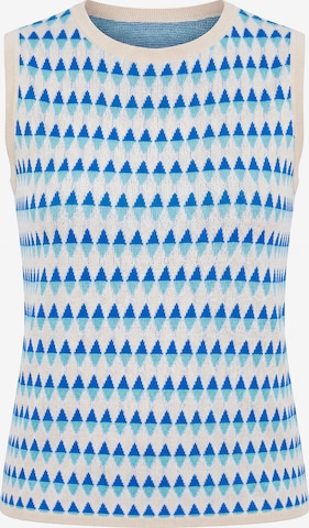 Usha Gebreide bodywarmer in Blauw: voorkant