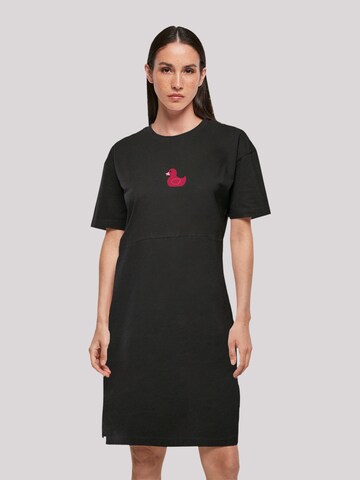 Robe 'Ente Magenta' F4NT4STIC en noir : devant