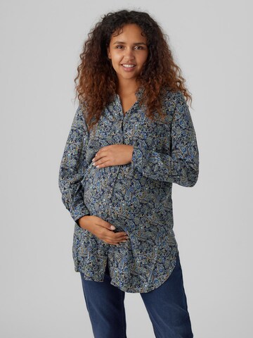 Vero Moda Maternity Blúz - kék: elől