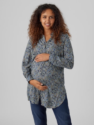 Vero Moda Maternity Bluse in Blau: predná strana