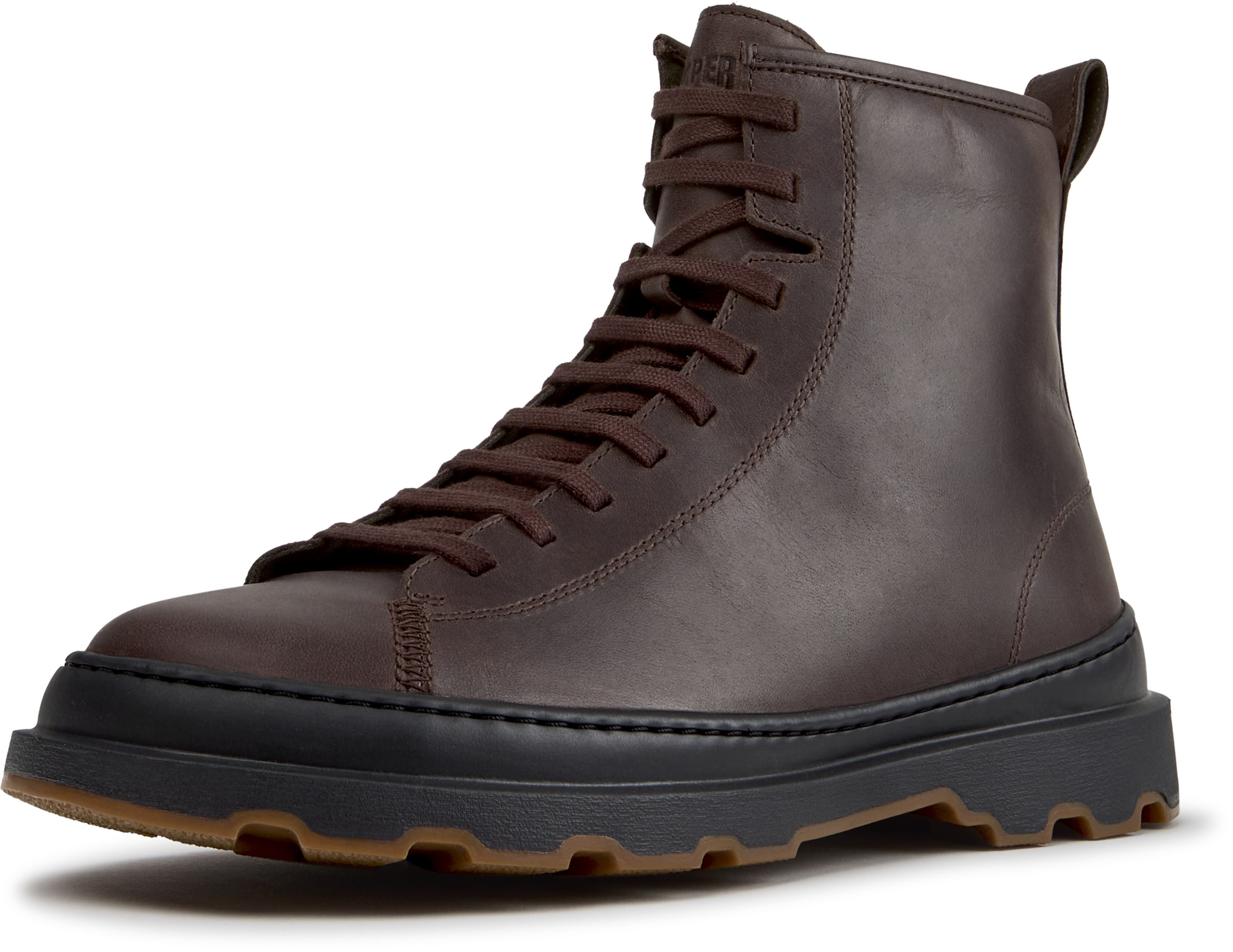 CAMPER - Botas con cordones ' Brutus+ ' en marrón: frente