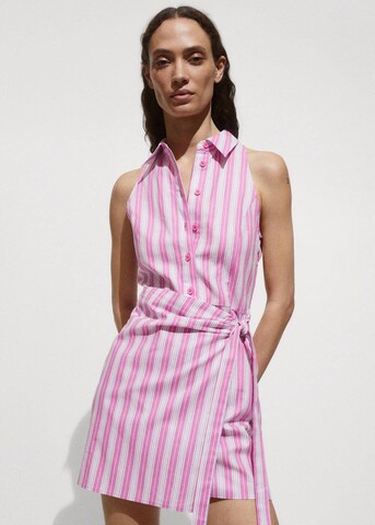 Robe-chemise 'Capri' MANGO en rose : devant