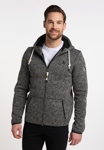 Schmuddelwedda Fleece Jacket in Grey: front