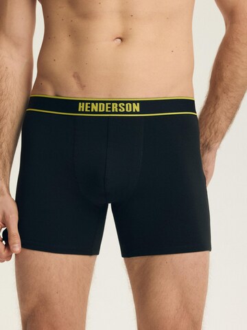 Henderson Boxershorts 'Boxershorts Doppelpack aus Baumwolle Mix Atmungsaktiv bequem Bee' in Schwarz