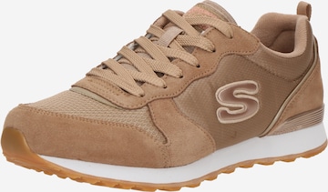 Baskets basses 'Air Infinity' SKECHERS en marron : devant