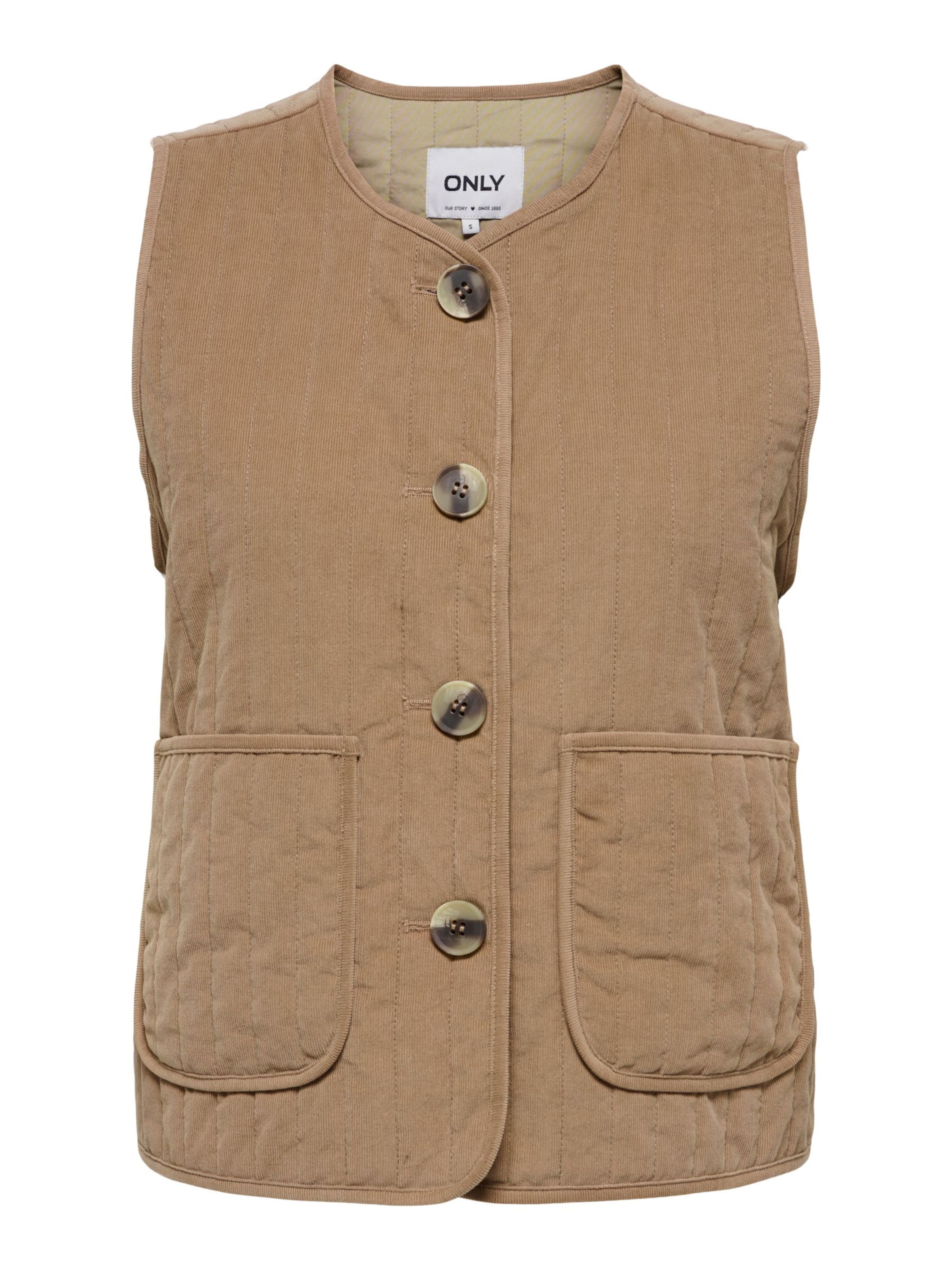 ONLY Bodywarmer 'ONLSap' in Bruin: voorkant