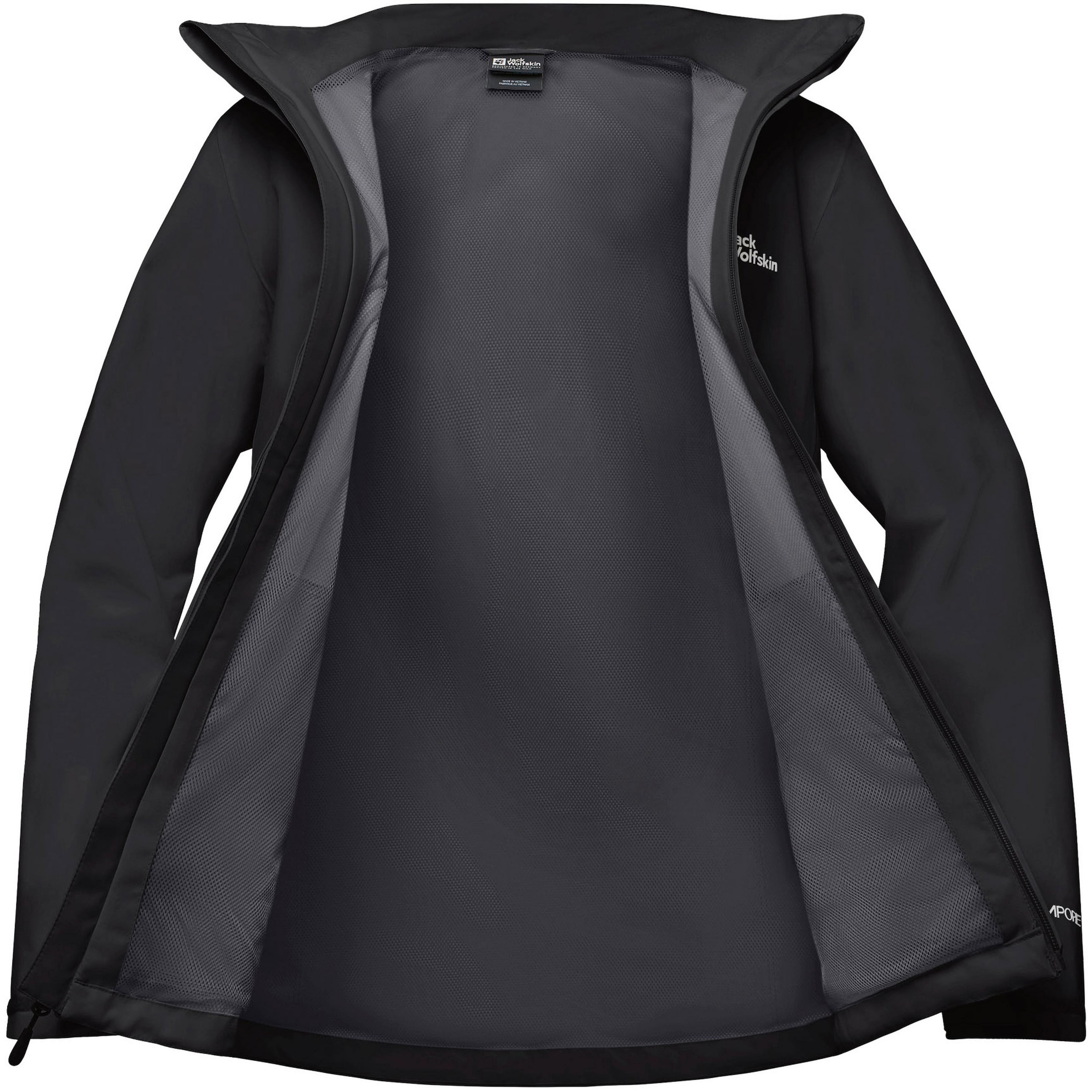 JACK WOLFSKIN Outdoor Jacket 'Trailtime' in Black