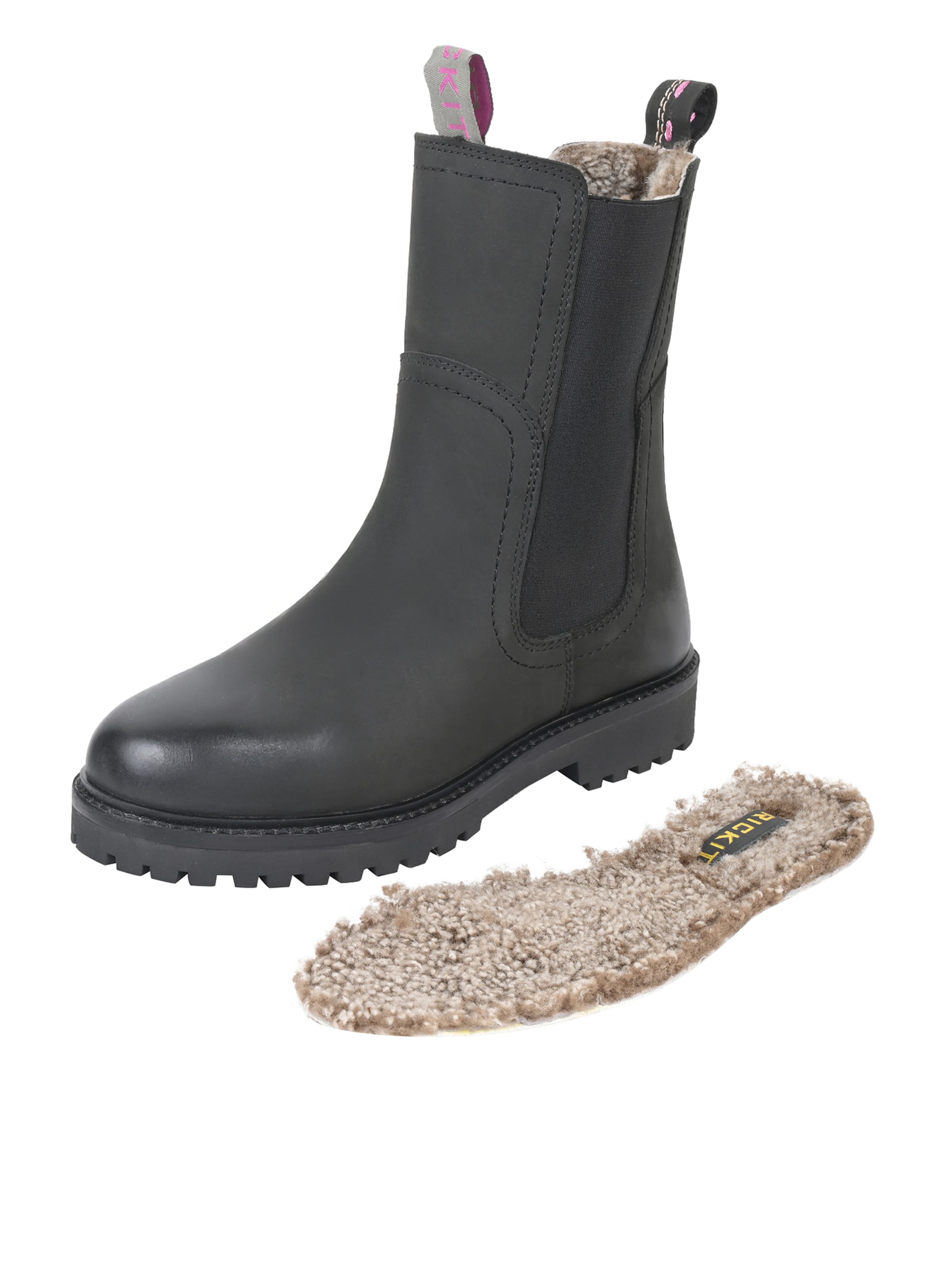 Crickit Chelsea boots ' SALTO ' in Zwart