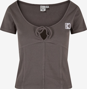 pilka Karl Kani Marškinėliai: priekis