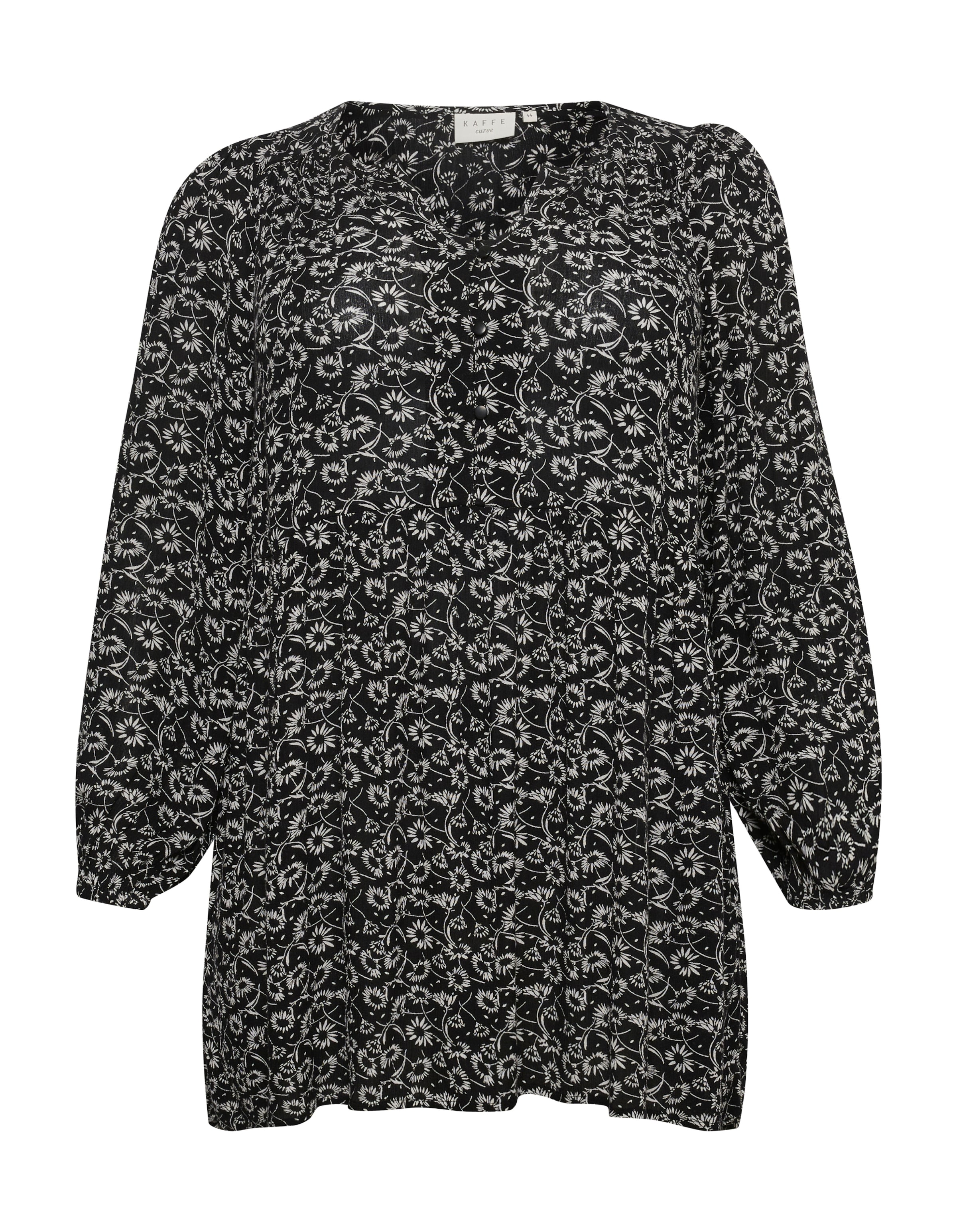 KAFFE CURVETunika 'Riona' - crna boja: prednji dio
