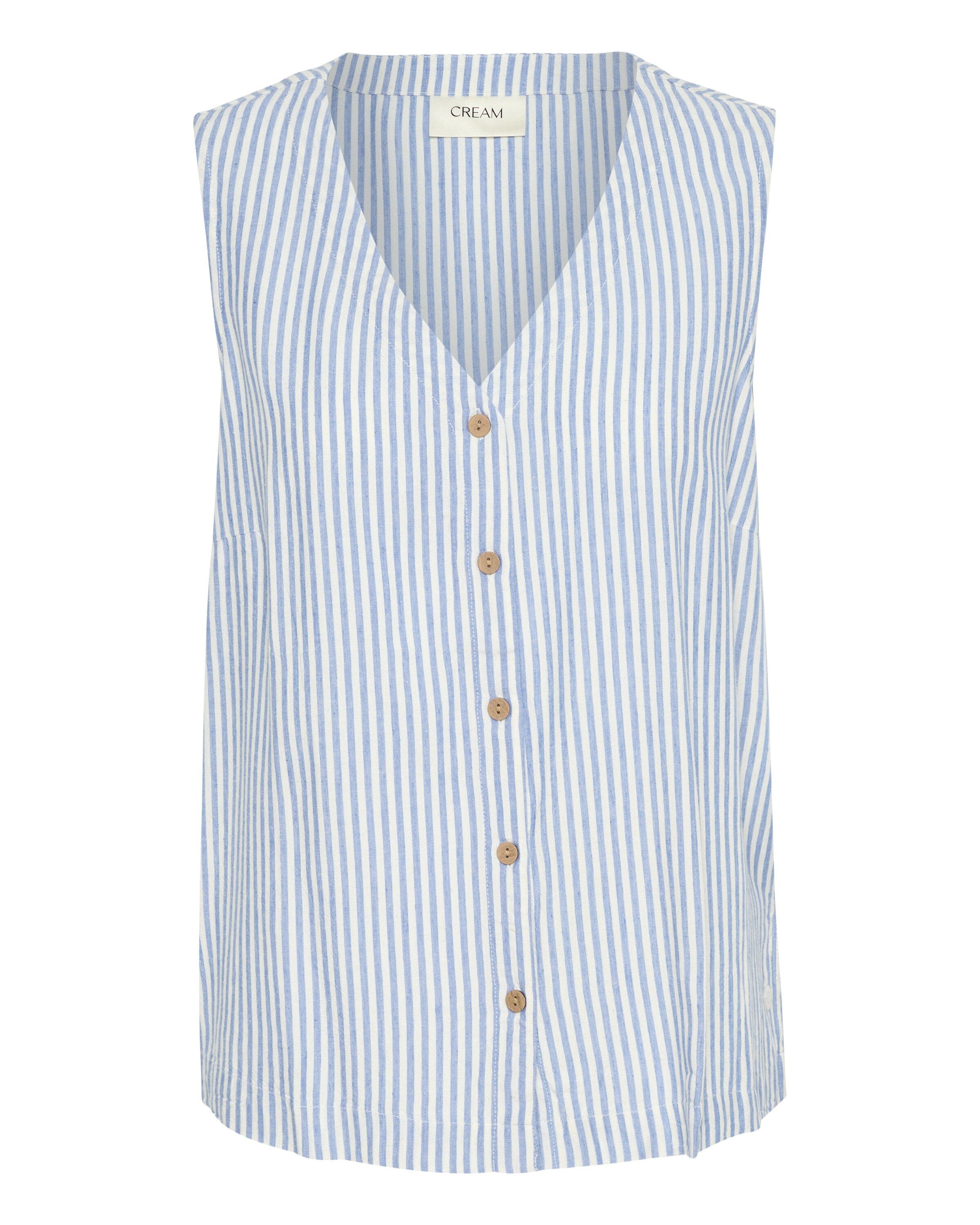 Cream Bluse 'Venta' in Blau: Vorderseite