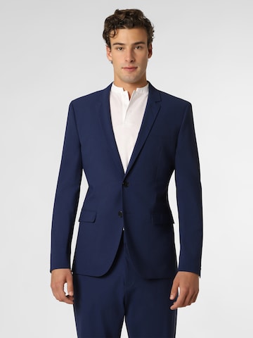 HUGO Red Slim fit Business Blazer 'Arti214X' in Blue: front