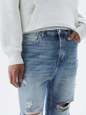 Pull&Bear Regular Jeans in Blauw