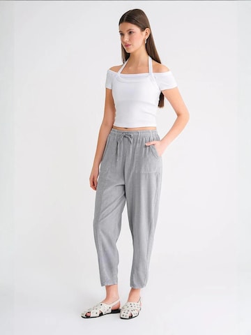 MixRay - Loosefit Calças em cinzento