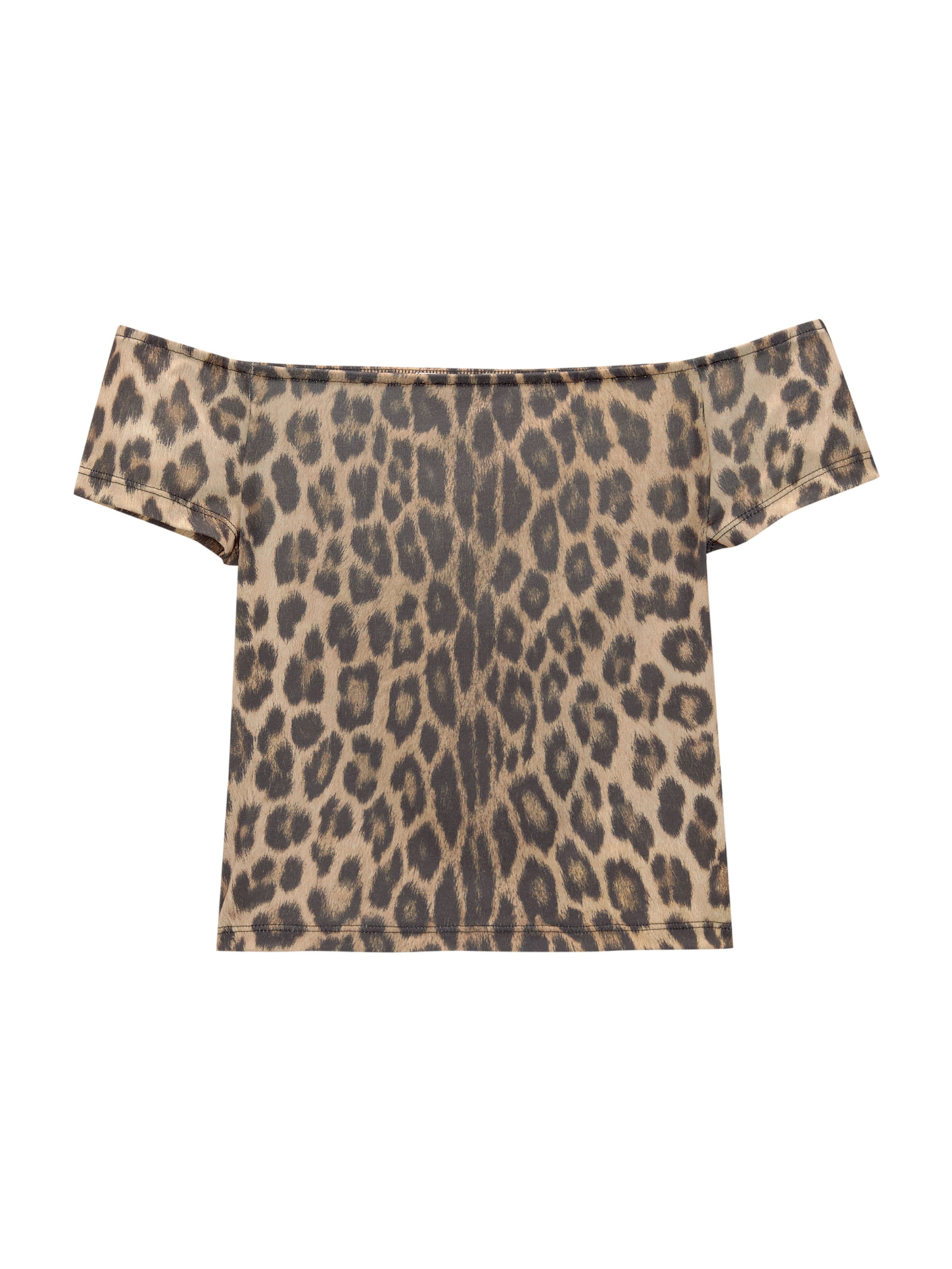 Pull&Bear Top – hnědá: přední strana