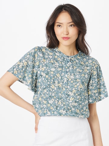 SAINT TROPEZ Blouse 'Malou' in Blauw: voorkant