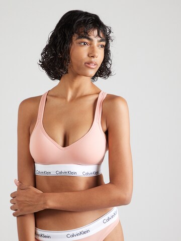 Bustier Soutien-gorge 'Lift' Calvin Klein Underwear en rose : devant