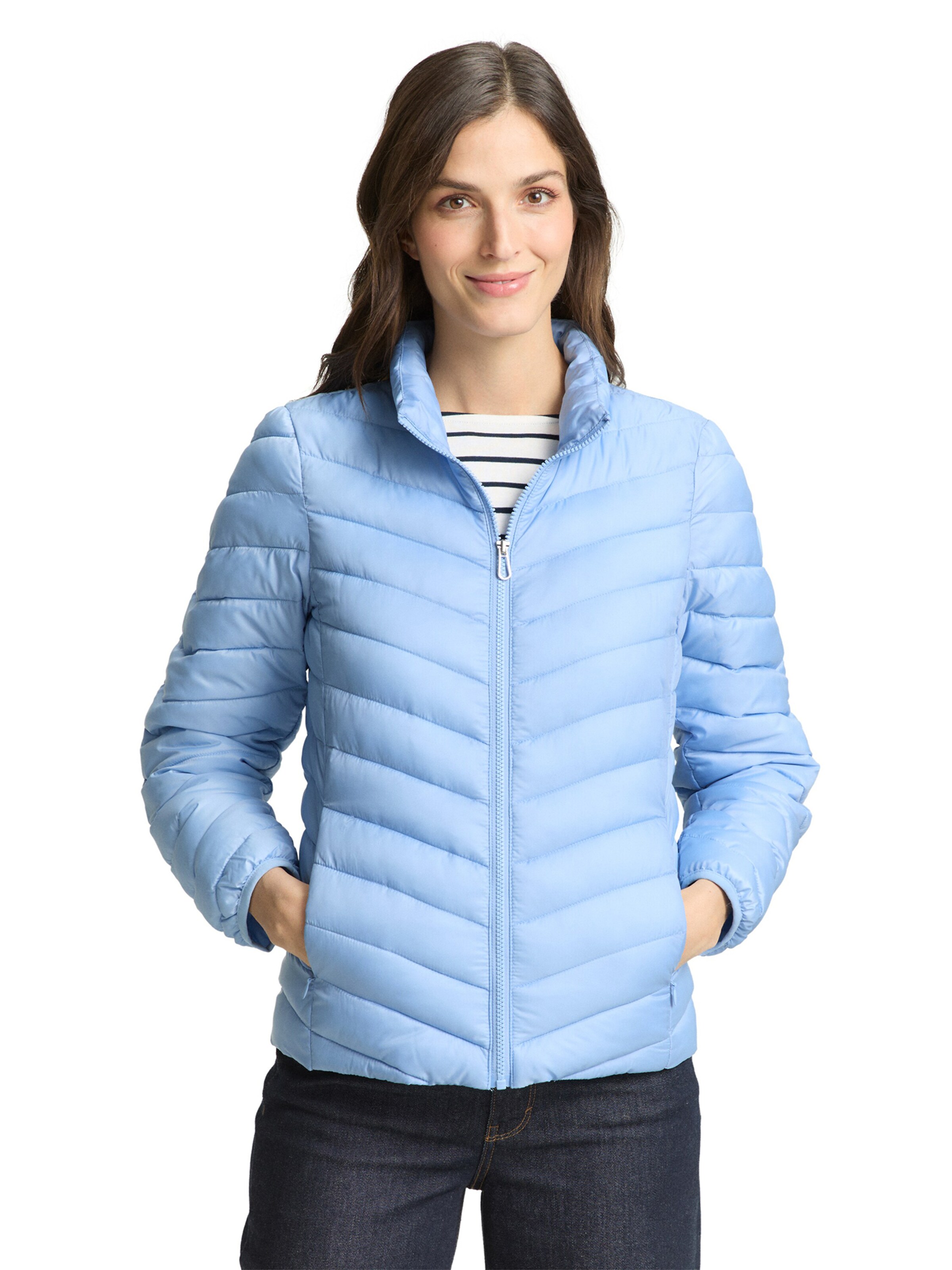 TOM TAILOR - Casaco meia-estação em azul: frente