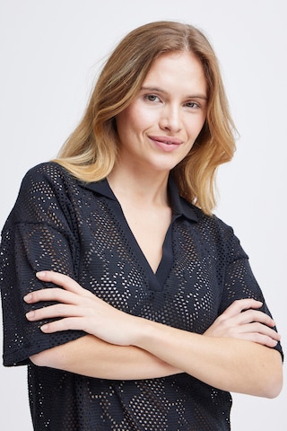 Pulz Kleid in Schwarz