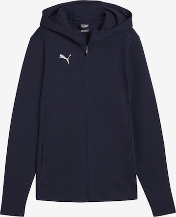 PUMA Sportsweatjacke 'Team Final' in Blau: Vorderseite