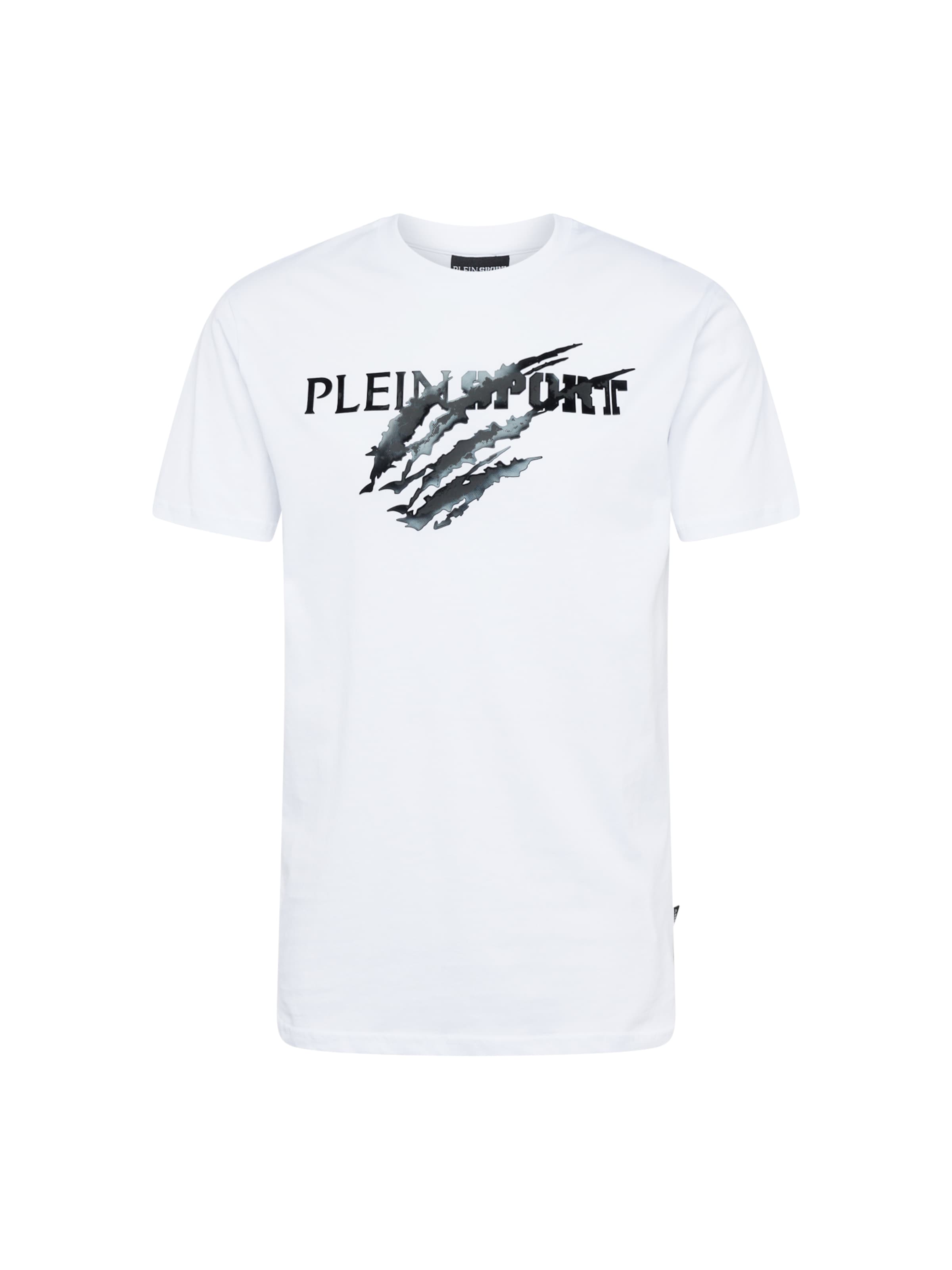 Plein Sport Shirt 'Scratch' in Grey / Black / White, Item view
