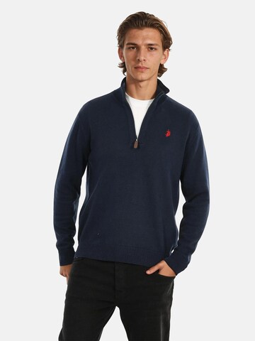 U.S. POLO ASSN. Sweater in Blue: front