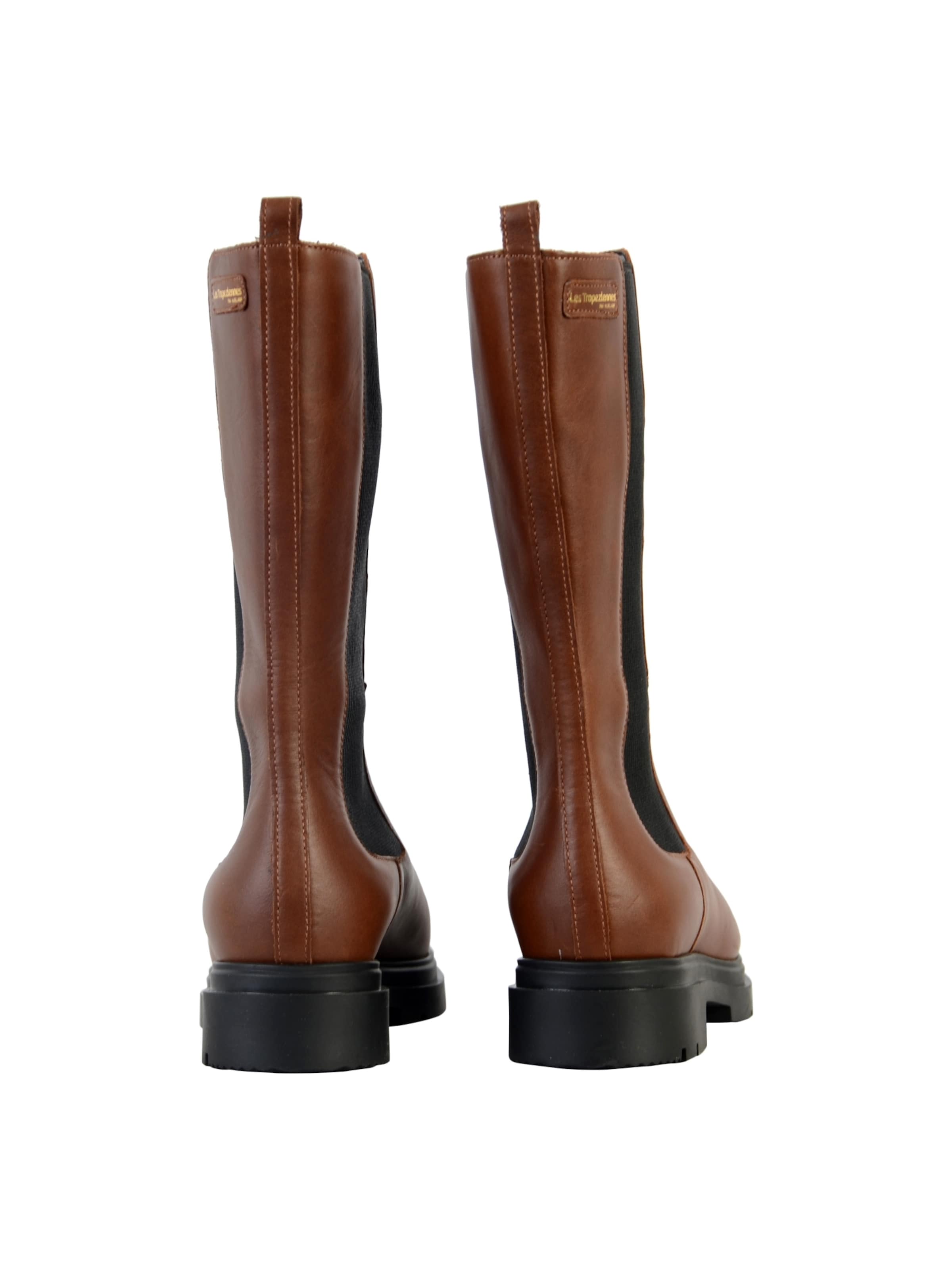 Ankle boots 'Saddie-Leder-Stiefelette' di Les Tropéziennes in marrone