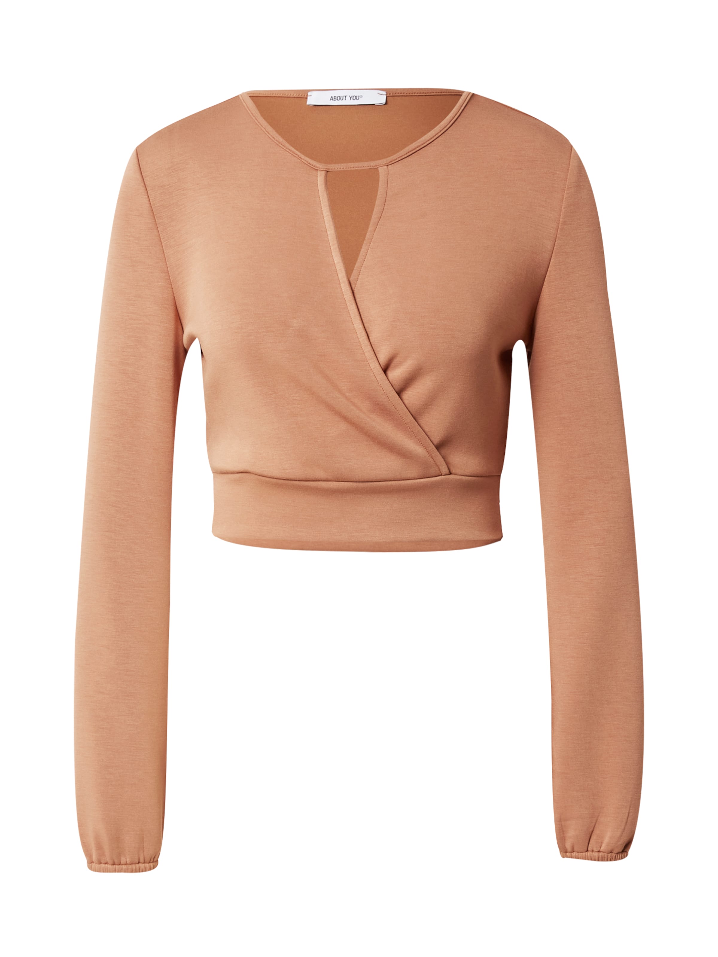 ABOUT YOU Shirt 'Rebecca' in Brown: front