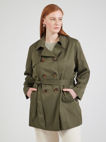 Cappotto di mezza stagione 'CARVALERIE' di ONLY Carmakoma in verde: frontale