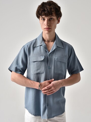 Antioch Regular fit Overhemd in Blauw: voorkant