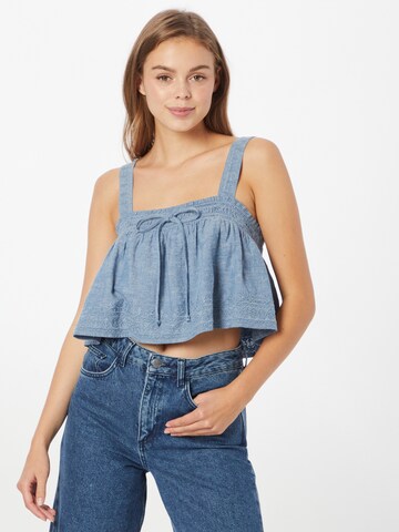 Top di American Eagle in blu: frontale