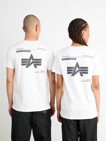 ALPHA INDUSTRIES Shirt in White: front