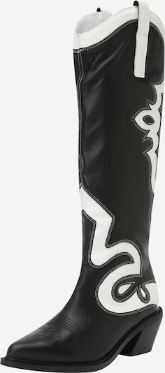 Alohas Kaubojske čizme 'Mount Dallas' u crna / bijela, Pregled proizvoda