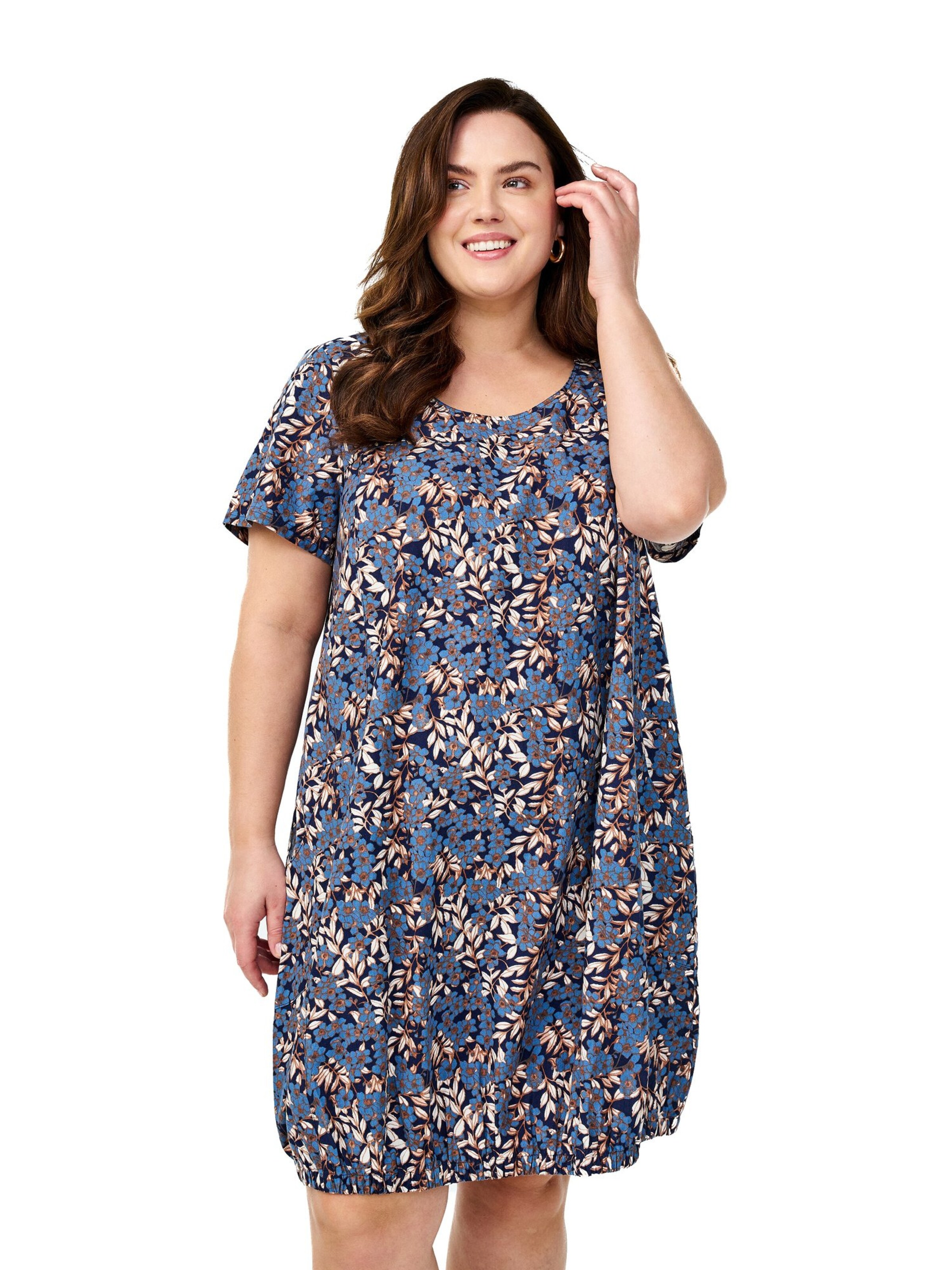 Zizzi Šaty 'Jeasy' – modrá: přední strana