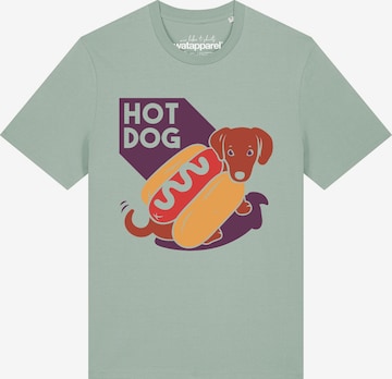 T-Shirt 'Hot Dog' Watapparel en vert : devant