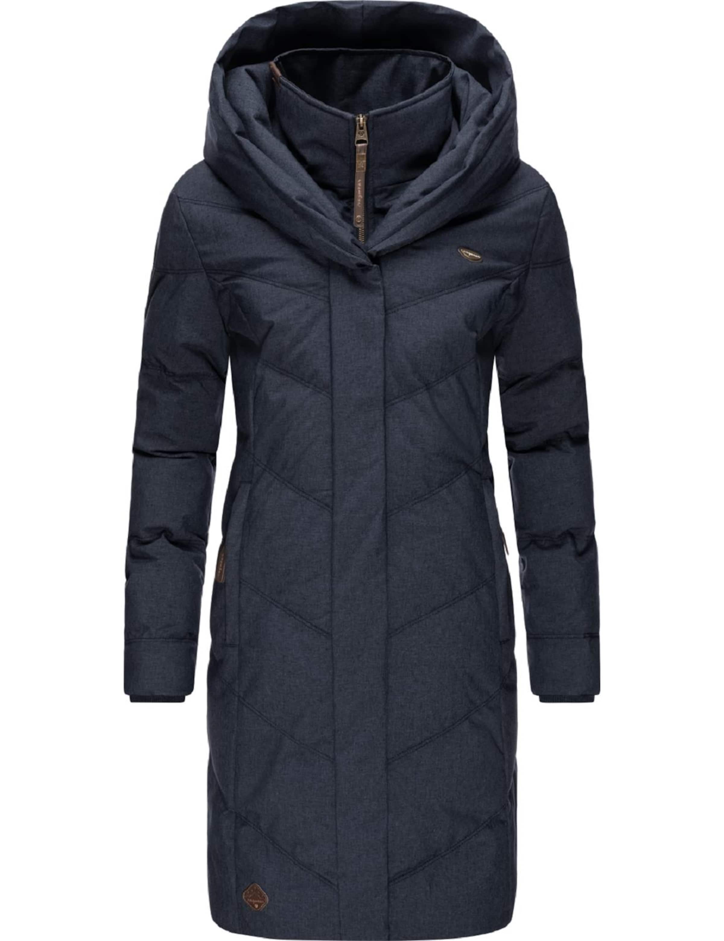 Ragwear Wintermantel 'Natalka II Intl.' in Blau: Vorderseite