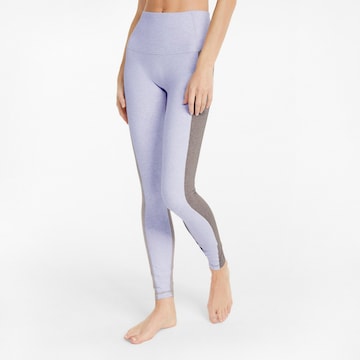 PUMA Skinny Workout Pants 'EXHALE' in Purple: front
